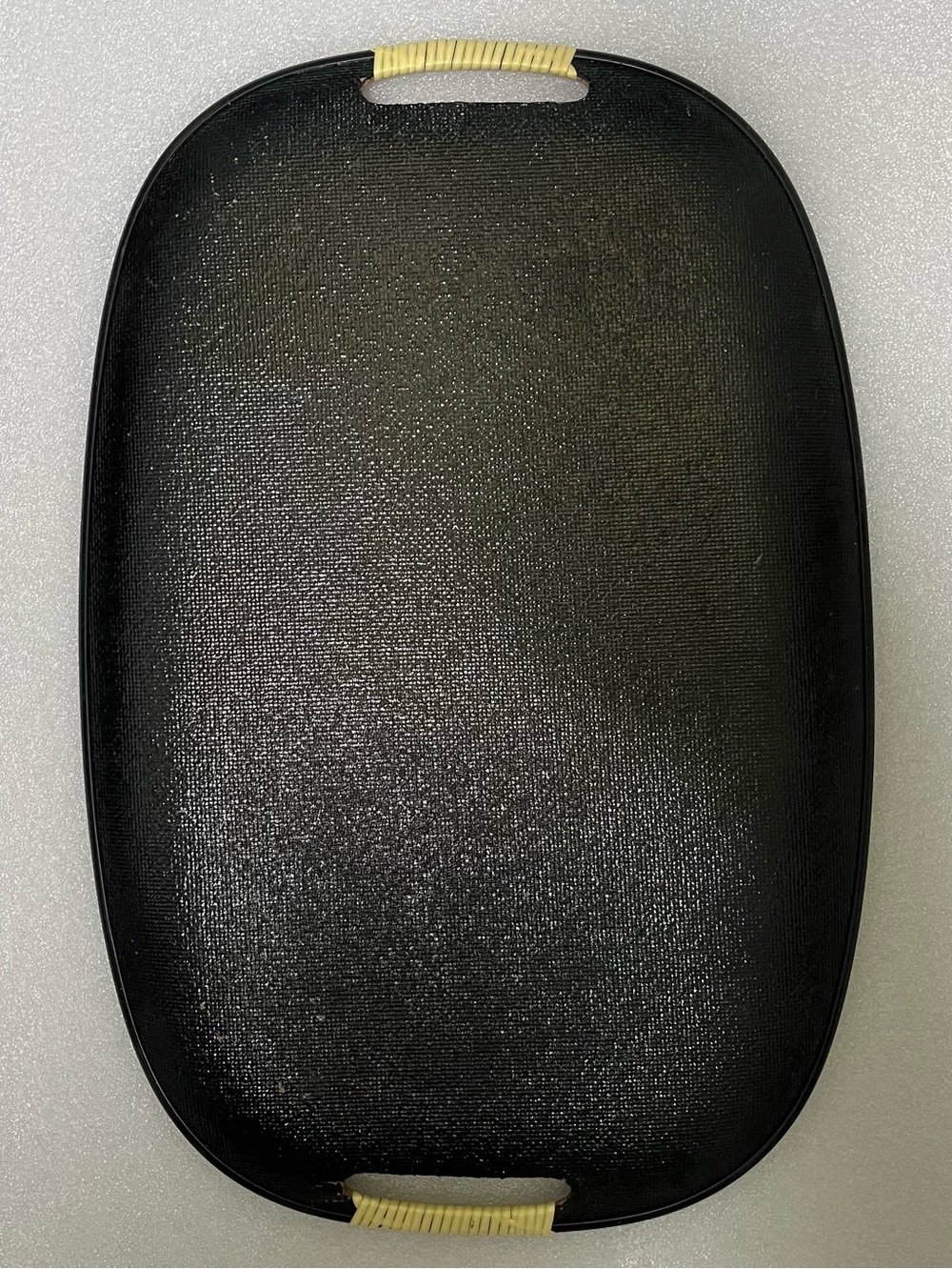 Vintage faux wood Mid Century Modern Lacquerware oval serving Tray - Picture 3 of 5
